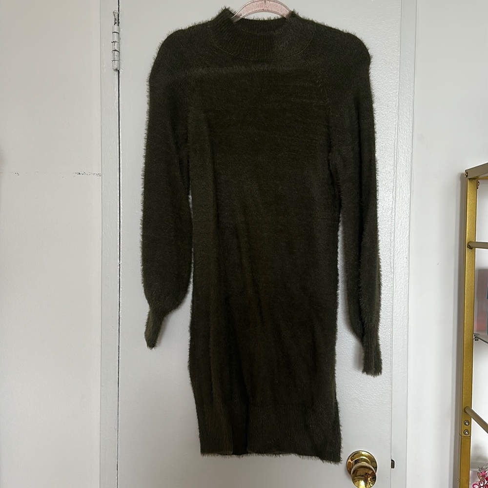 Green Sweater Dress
